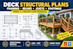 design deck structural plans, framing, beams, joists and footings
