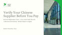verify your chinese supplier to prevent fraud and payment loss