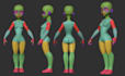 3d model your character body mesh