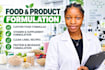 do food formulation, vitamin and product development formulation chemist