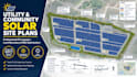 design utility scale solar pv layout and community solar site plan