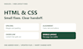 fix an HTML CSS layout bug on your web page
