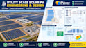 design utility scale solar layout, permit plan set, sld, and pvsyst report