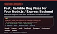 fix bugs and debug your backend code