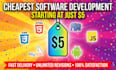 develop HTML CSS PHP javascript android mysql software projects cheapest price