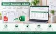 convert PDF to excel, scanned PDF to excel and clean data