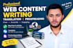 do writing and translation, website content