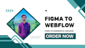 convert figma to webflow website with cms and ecommerce