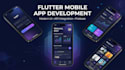 develop a flutter mobile app with clean code