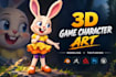design game assets, character modeling and texturing