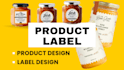 create product label design supplement label cbd label jar bottle packaging
