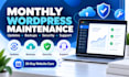 do wordpress website maintenance and monthly support