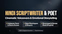 write poetic hindi voice over script