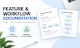 create clear feature and workflow documentation
