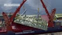 create 3d heavy lift crane rigging and project cargo animation