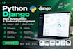 develop a python django web application or backend