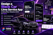 build a black car booking app and website with UI UX design