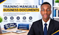 write professional training manuals and business documents