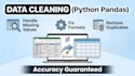 do data cleaning and data processing using python pandas