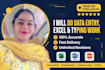 do fast data entry excel work typing and pdf to word