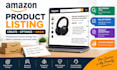 create and optimize amazon product listings