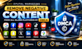 delete remove takedown instagram,facebook,tiktok,reddit,yt,google by dmca