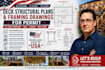design deck structural plans and framing drawings for permit