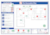 design fire emergency evacuation plan, map, diagram