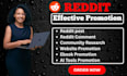 do reddit SEO post to promote anything