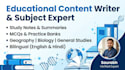 write educational content, study materials, and notes