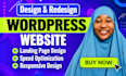 build, design, redesign, develop, update, clone, or cutomize wordpress website