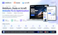 fix mobile responsiveness and speed issues on weblium duda ucraft website