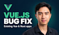 fix bugs in your vue js app