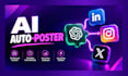 create an automated social media auto poster using make and chatgpt