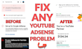 fix youtube adsense approval, monetization and payment issue