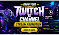 promote twitch live stream through embedding to boost twitch live viewers