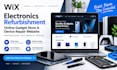 build electronics refurbishment online gadget store device repair wix website