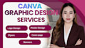 create professional canva graphic designs