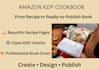 design a professional amazon KDP cookbook