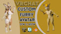 model a custom vrchat avatar 3d model furry character