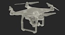3d drone model, uav 3d model, quadcopter 3d model