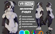 create custom vrchat furry avatar, 3d furry character unity vrm avatar