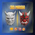 create 3d cosplay helmet, helmet stl, cosplay mask, 3d printing, armor, props