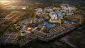 design large scale 3d master plan urban planning township aerial siteplan render
