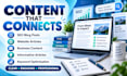 write SEO blog posts, articles and website content