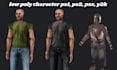 create, rig, animate ps1 ps2 psx low poly 3d characters retro game characters