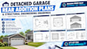 draft detached garage rear addition plans and structural engineering drawings