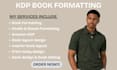 do interior book layout design, book formatting, ebook and print layout for KDP