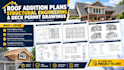 draft roof addition plans structural engineering and deck permit drawings