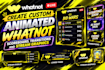 design animate whatnot overlay, transition obs scoreboard and stream graphic
